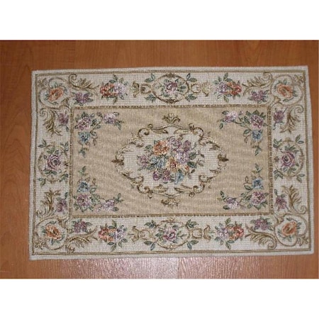 Fastfood 14 x 20 in. Begium Doily Torino, Beige FA2570227